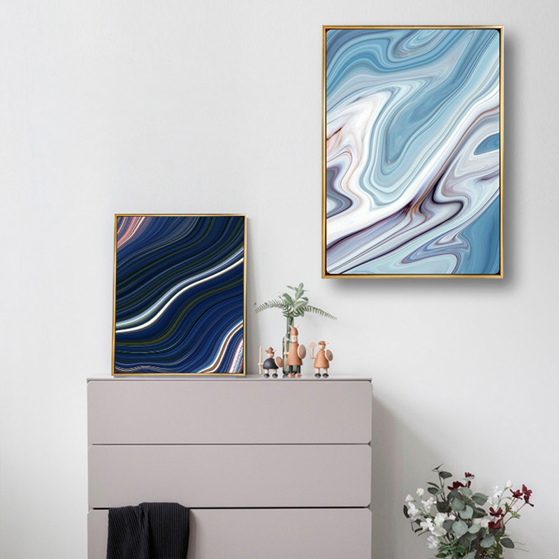 轻奢简约装饰画 现代时尚挂画 客厅挂画 琉璃系列创意画公寓挂e47