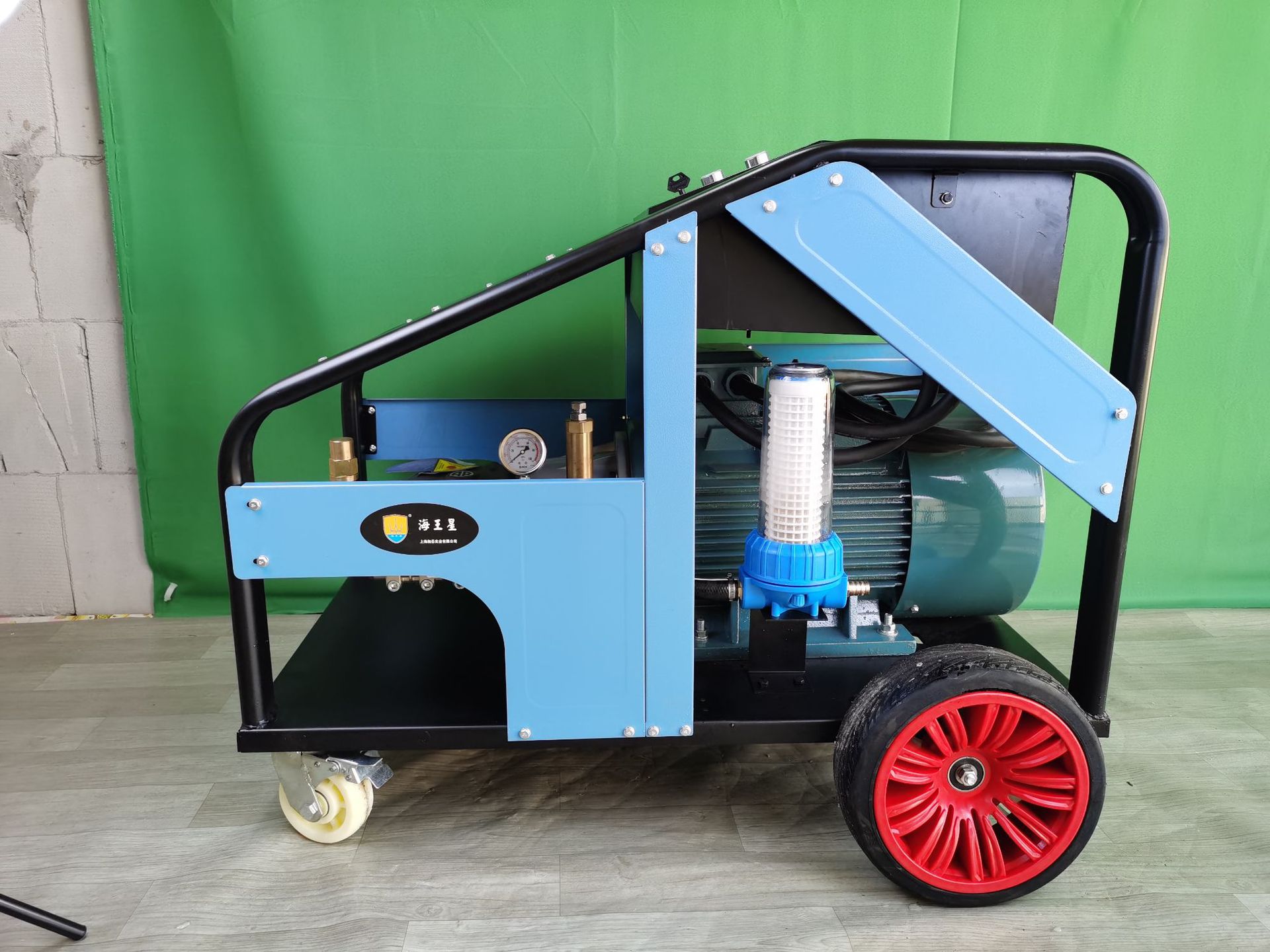 工业级超高压清洗机 22千瓦500公斤压力喷砂除锈除漆吊篮混凝土车