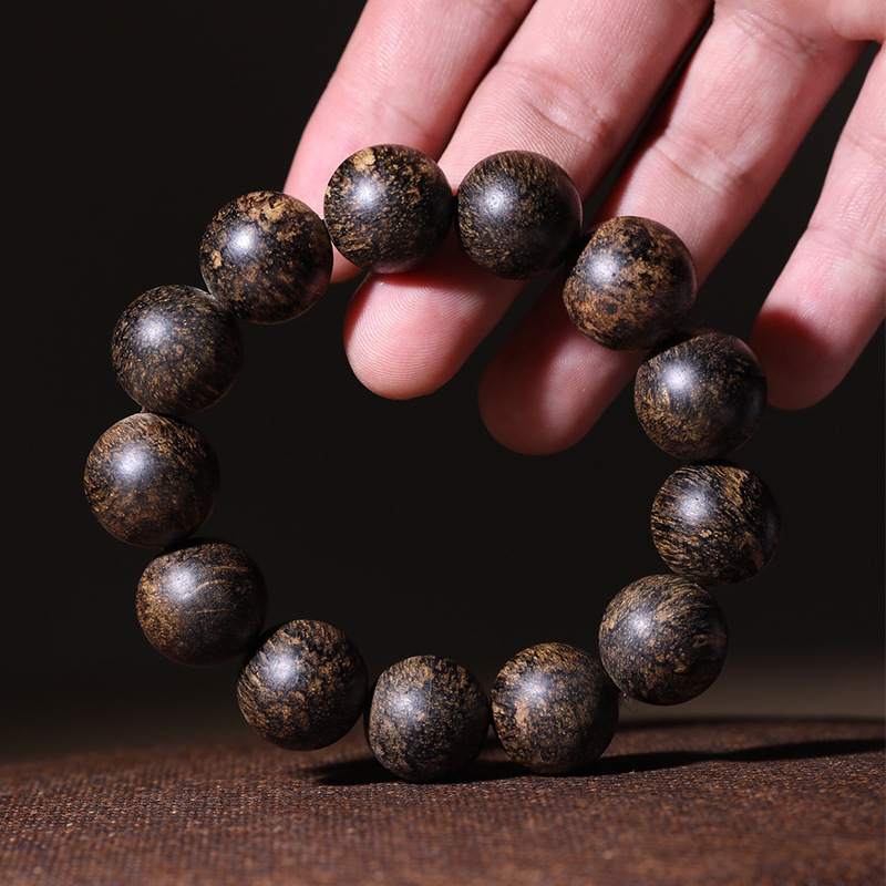 沉水文莱沉香手串18mm天然沉香木文莱正产区收藏级佛珠念珠手串男
