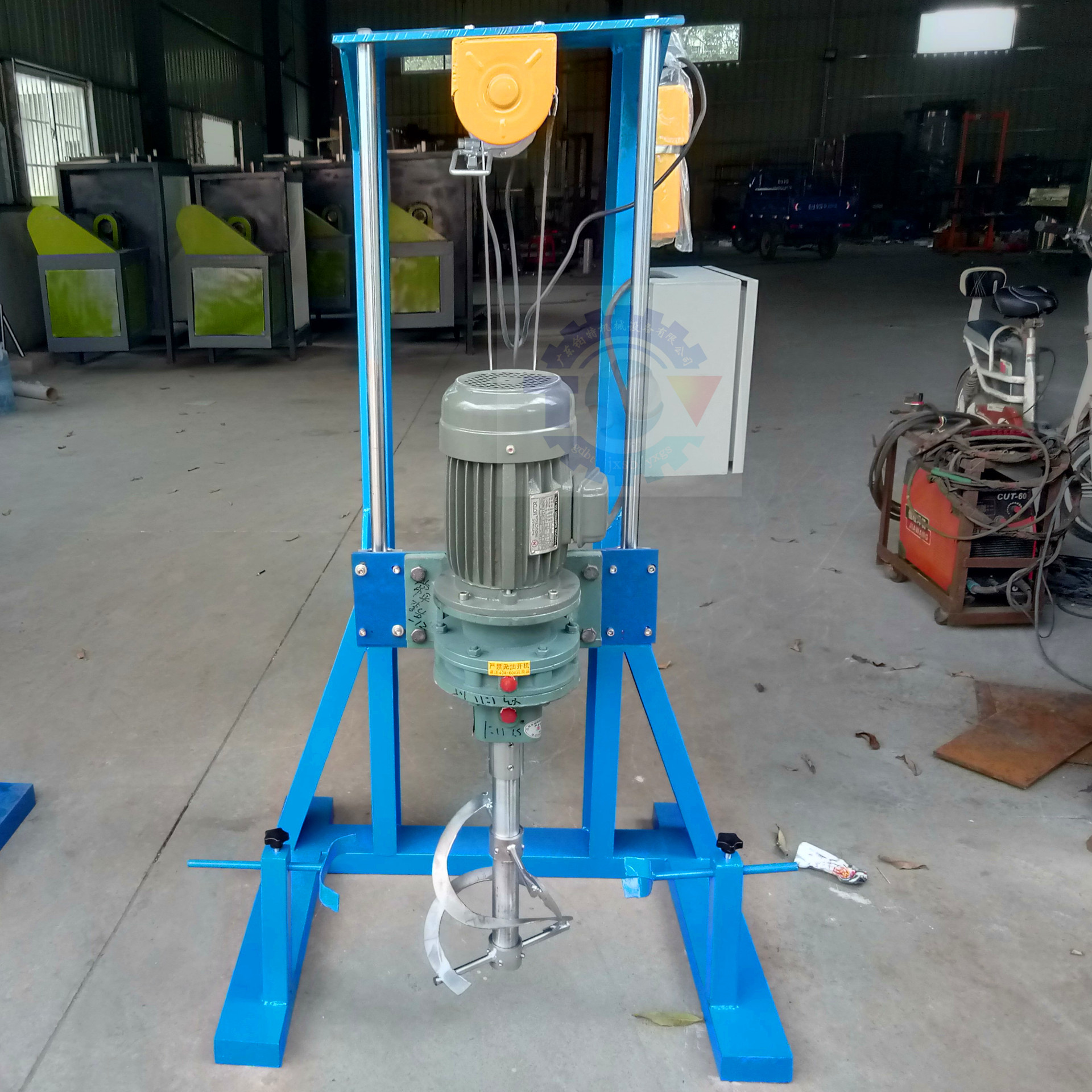 5kw环氧地坪漆搅拌机 脱泡分散机 美缝剂免钉胶油漆搅拌机