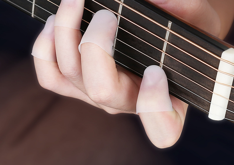 透明吉他手指套 防痛手指保护套辅助神器尤克里里配件按弦指尖套