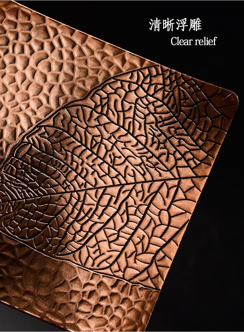 功夫茶具配件 复古金属锡铁青铜隔热茶杯垫 杯托茶托茶垫茶道零配