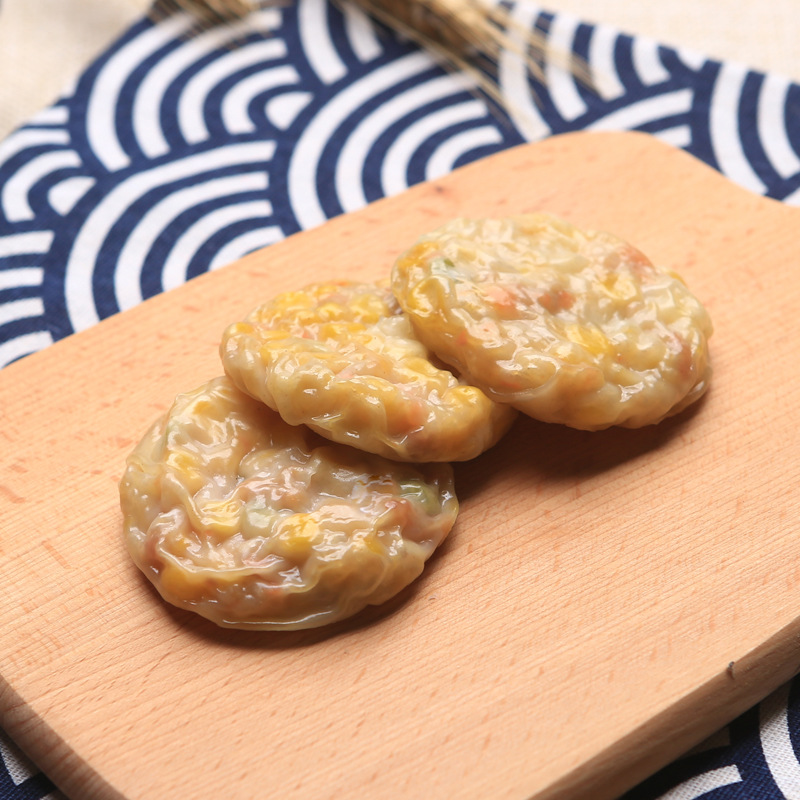 厂家批发精致港式茶楼点心早点 广东香煎玉米饼 猪肉粟米饼12个包