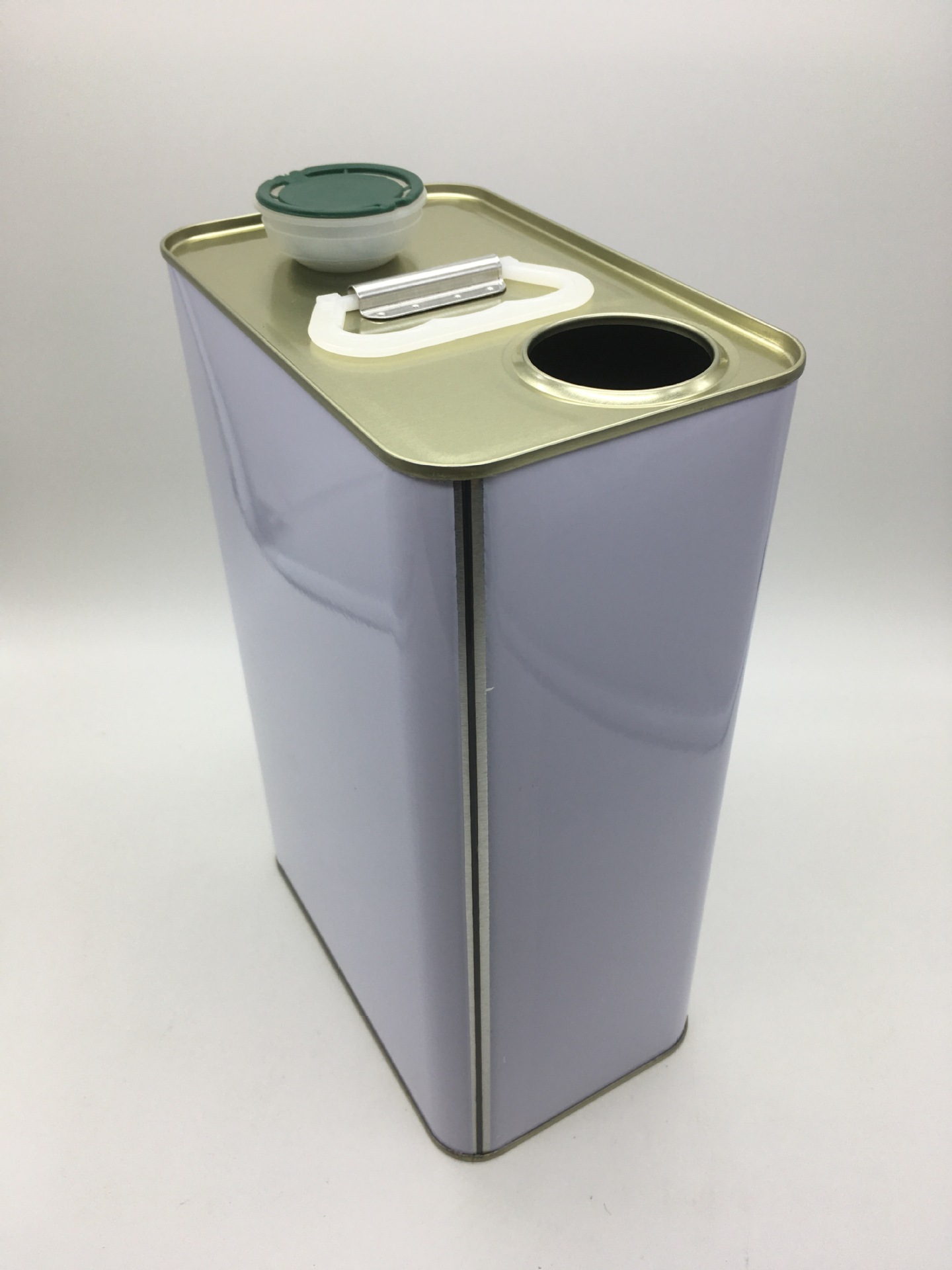 4l食用油花生油山茶油菜籽油亚麻籽油方形铁罐铁桶