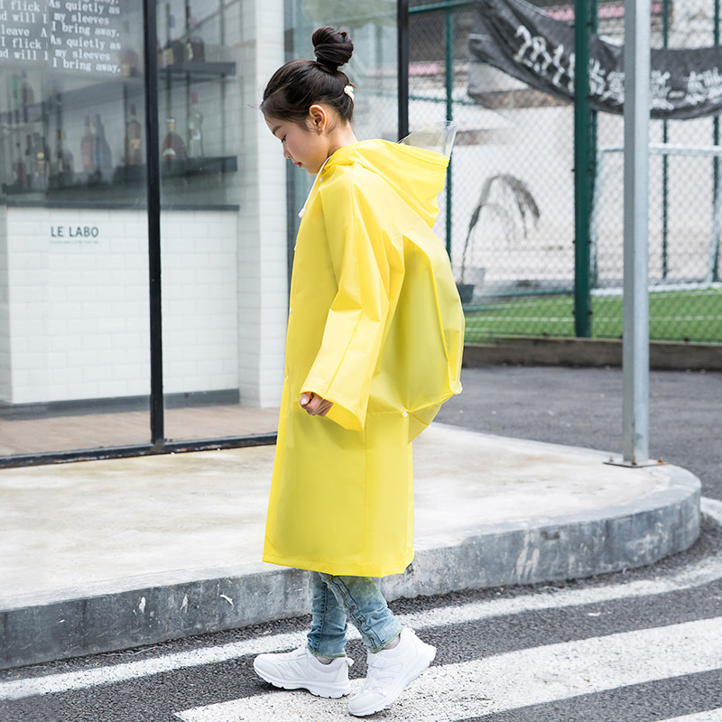 儿童雨衣幼儿园小学生雨披上学全身加厚带书包位男女大童宝宝雨衣