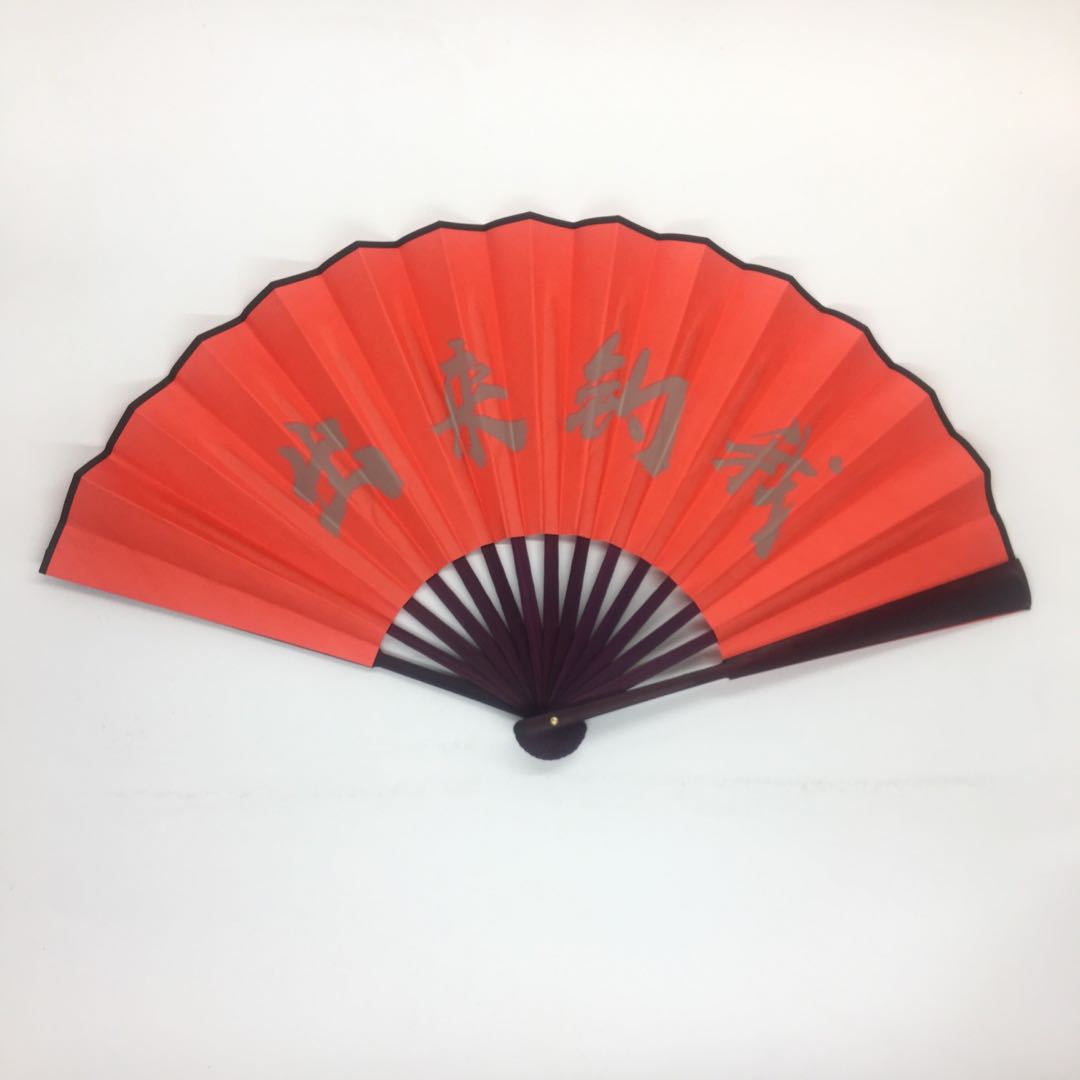 发光蹦迪扇子折扇中国风酒吧网红夜光荧光绢布蹦迪装备男女扇