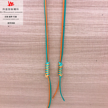新款韩国蜡绳打结绳子服装辅料卫衣帽绳羽绒服口袋抽绳装饰