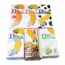香港进口饼干 EDO pack原味芝士扁桃仁海苔味牛乳苏打饼干