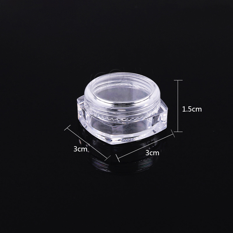 Nail Cosmetics Packing Box 3G Ornament Box Small round Bottle Square Bottle Flash Powder Box Face Cream Box Cream Small Squre Bottle