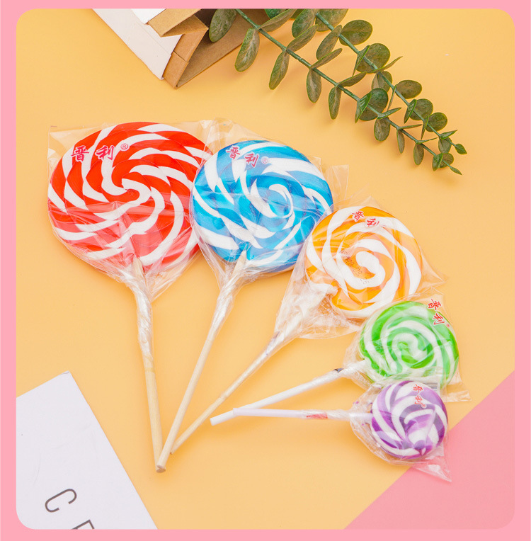 创意彩虹棒棒糖60克高颜值水果味波板糖批发网红儿童节日糖果礼物