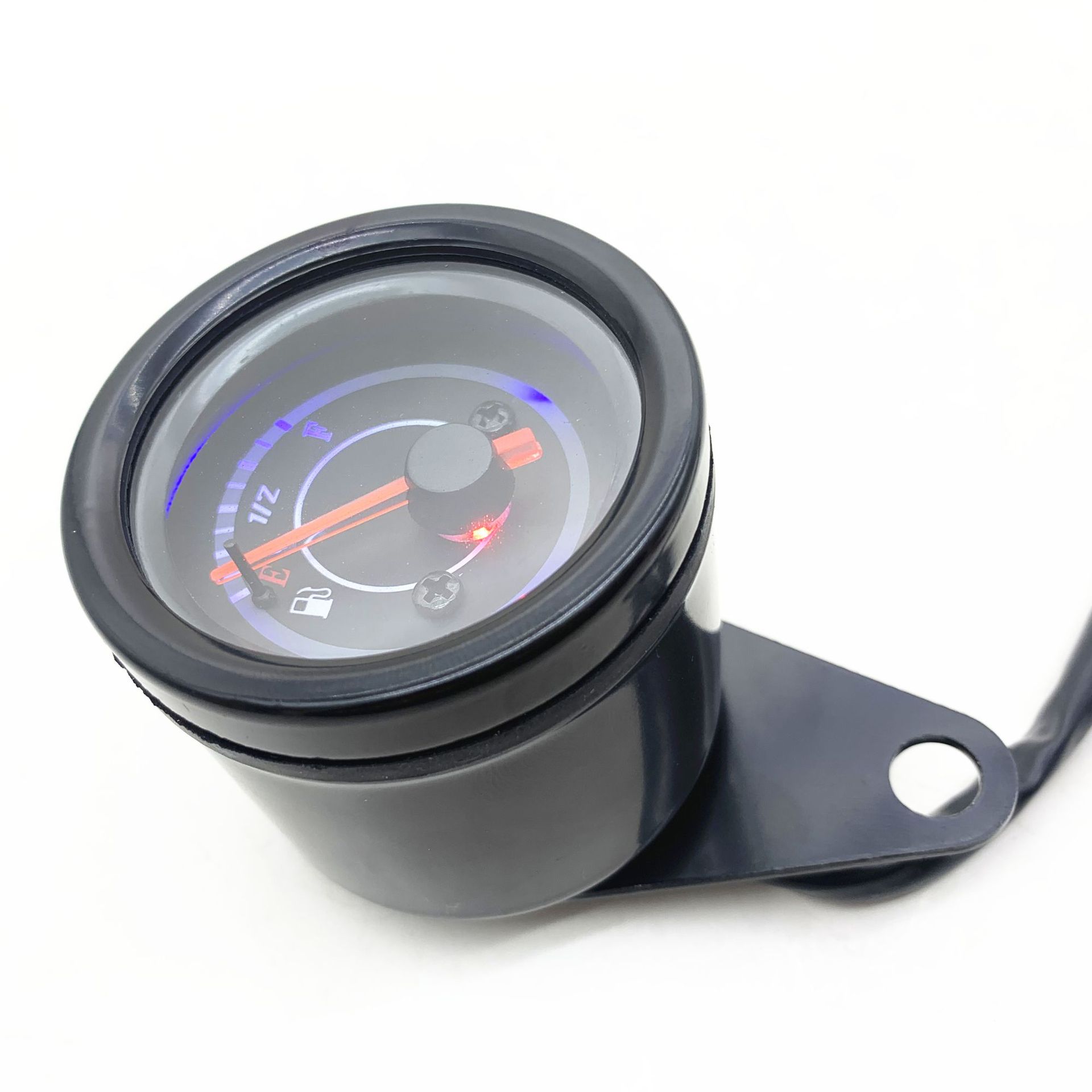 摩托车油表改装复古cg天骏gn游侠gs通用油量表led灯光电子油表