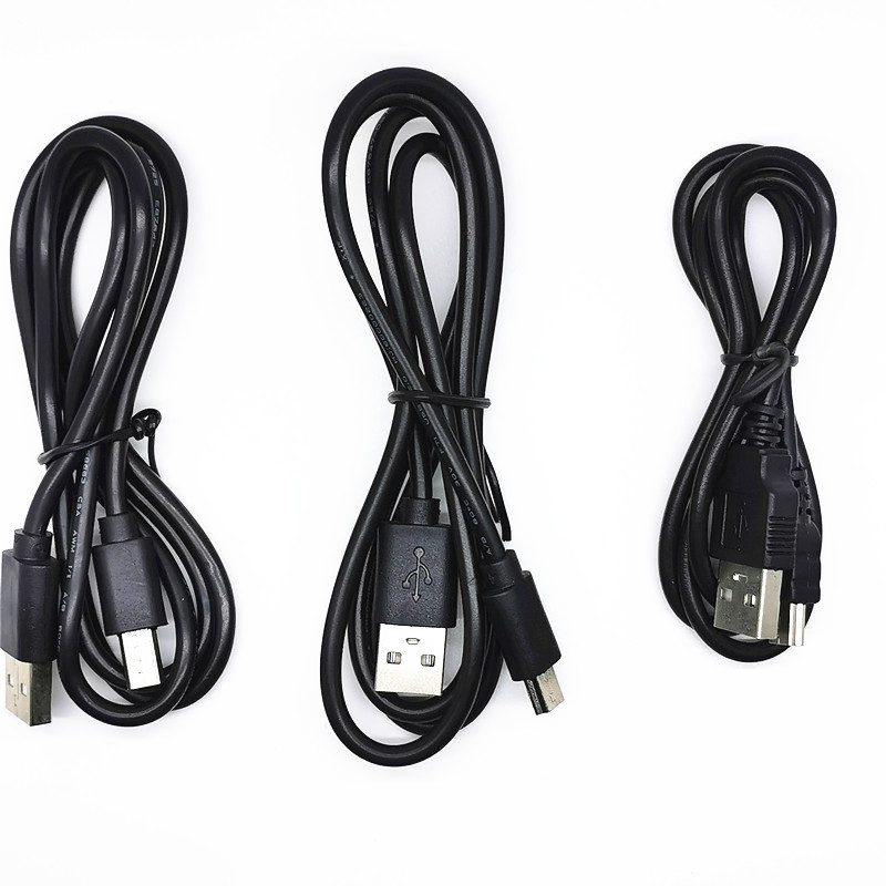 mp3mp4录音笔老人机usb数据线移动电源充电线 t型v3口 5p加长头