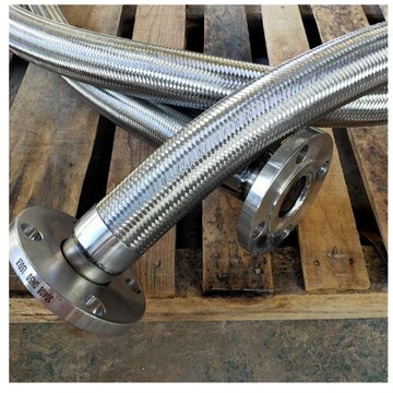 不锈钢工业法兰金属软管 dn50金属软管 波纹软管定制