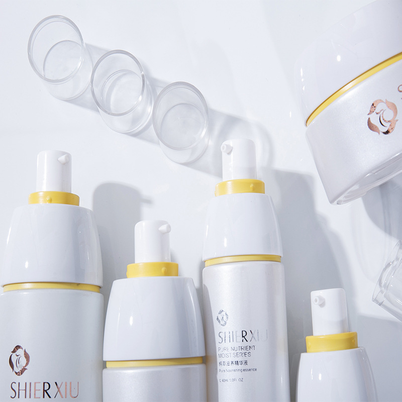 厂家直销小清新医美水乳玻璃瓶套装 化妆品瓶套装