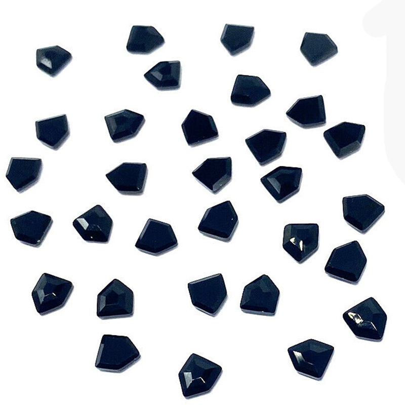 仿水晶饰品配件2775简洁五边形银底平钻&灰底烫钻奥钻五角水晶钻