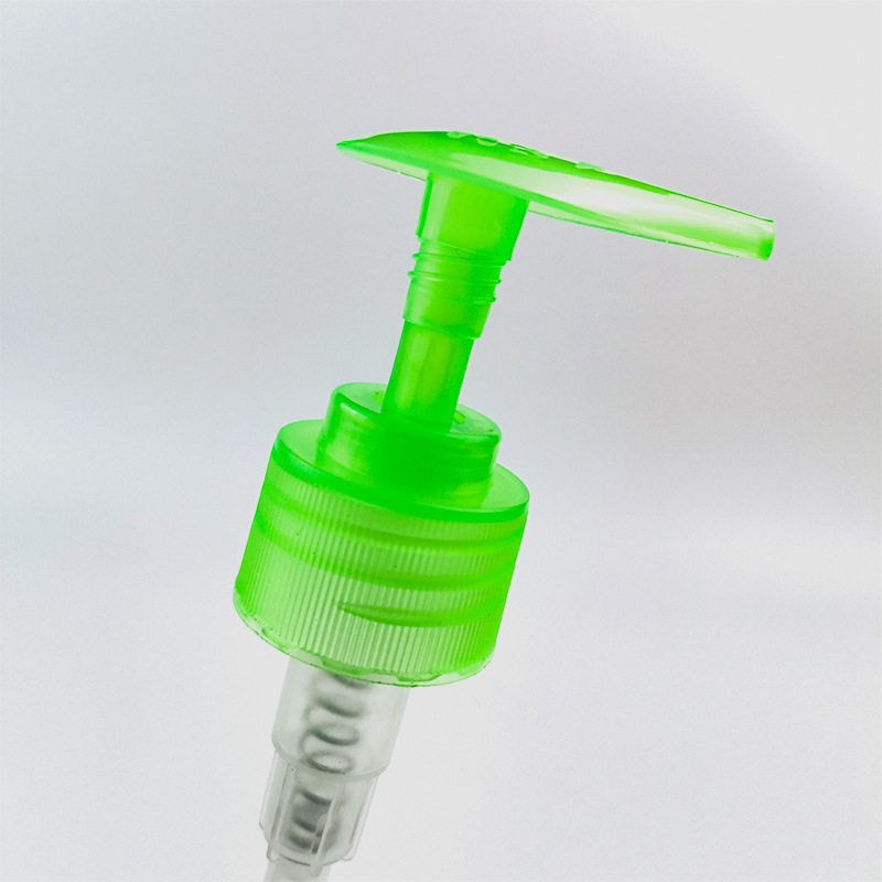 厂家直销洗手液泵头按压式绿色白黄色透明乳液洗洁精塑料瓶pe泵头