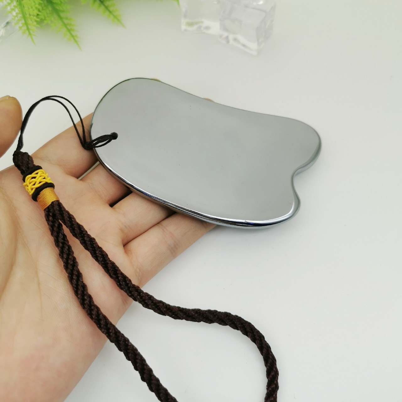 寒雁-天然太赫兹thz能量石v脸刮痧板/片促进循环 美容活络经脉