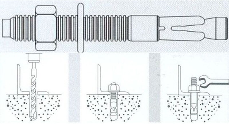 厂家现货供应膨胀螺丝镀锌车修壁虎 车修膨胀m6-m16