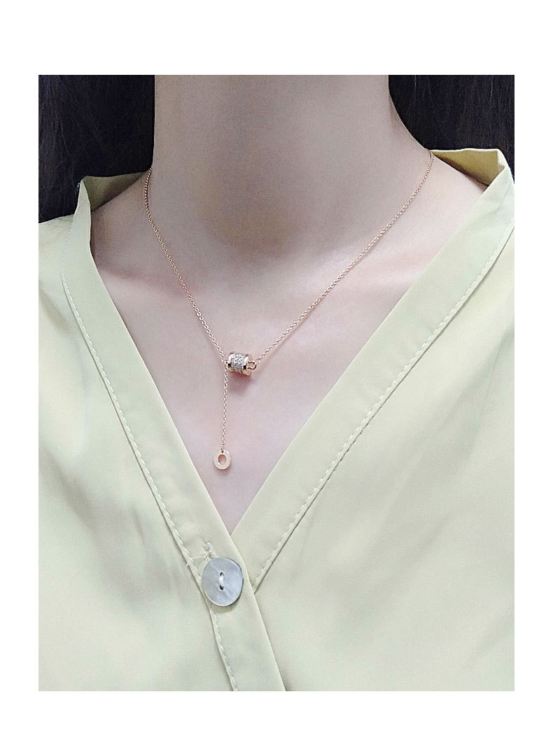 chomel新加坡s925银镶钻小蛮腰项链女日韩轻奢锁骨链跨境新品配饰