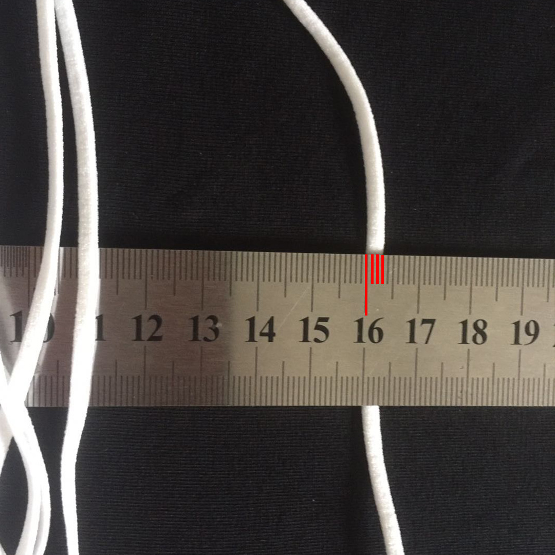 工厂幅宽3mm口罩耳绳 锦纶 氨纶高弹力不勒耳包装不缠带 优势出货