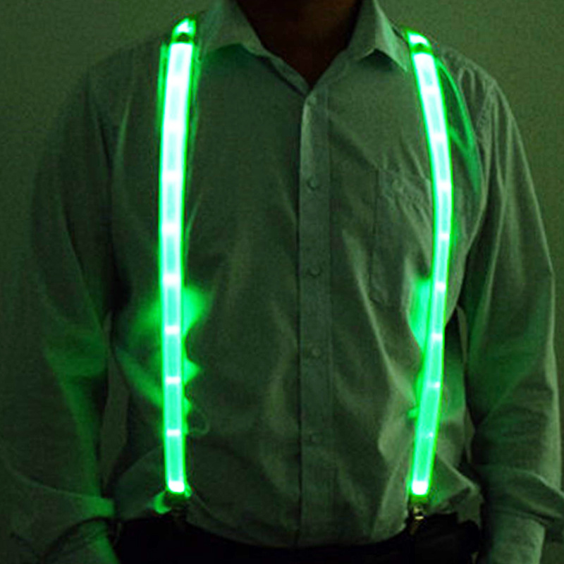 Led Light-Emitting Suspenders Men's Women's Adult Chest Straps Christmas Entertainment Light-Emitting Straps