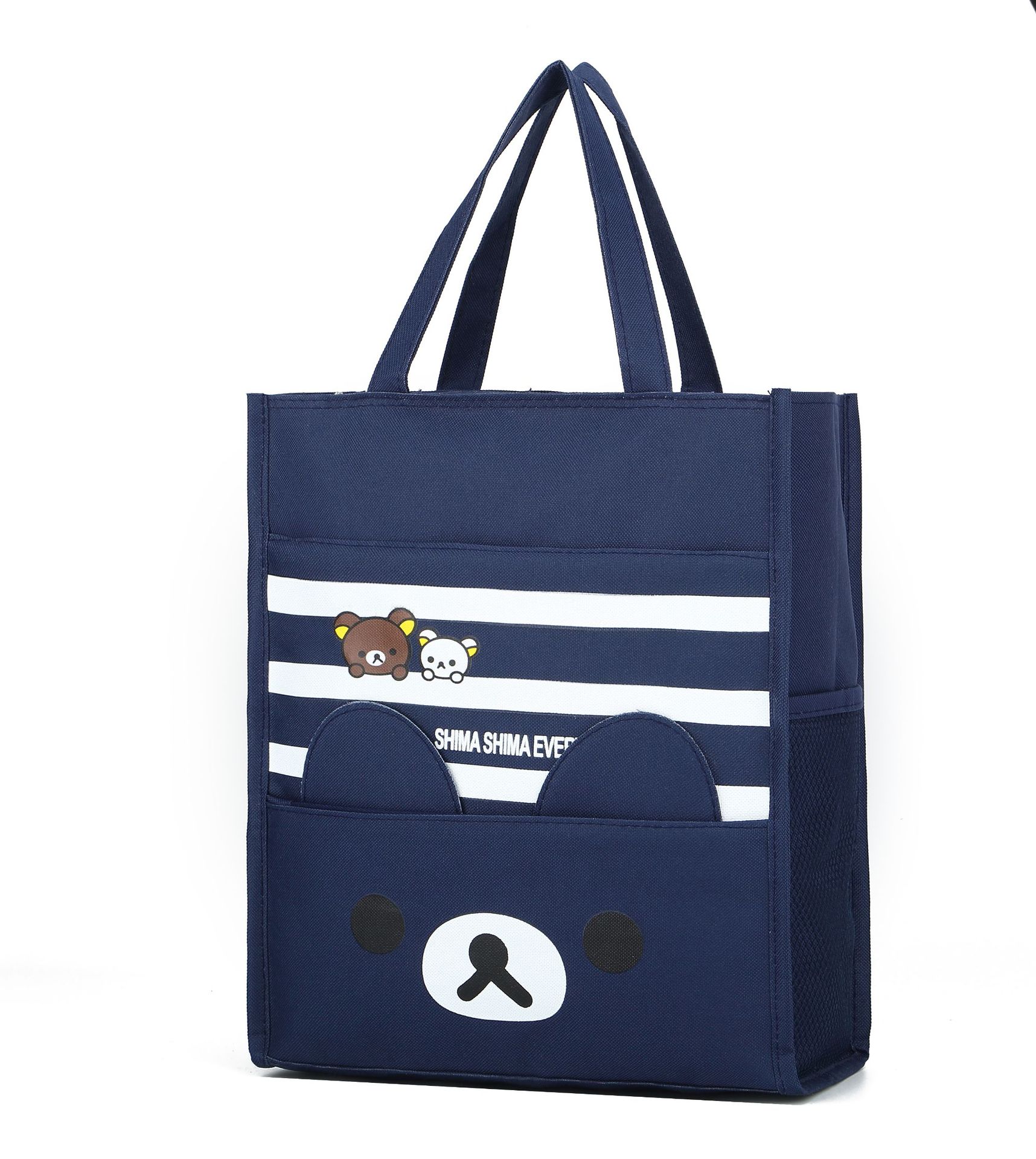 小学生补课袋学生三层大容量手提袋手拎书袋牛津布防水儿童美术袋