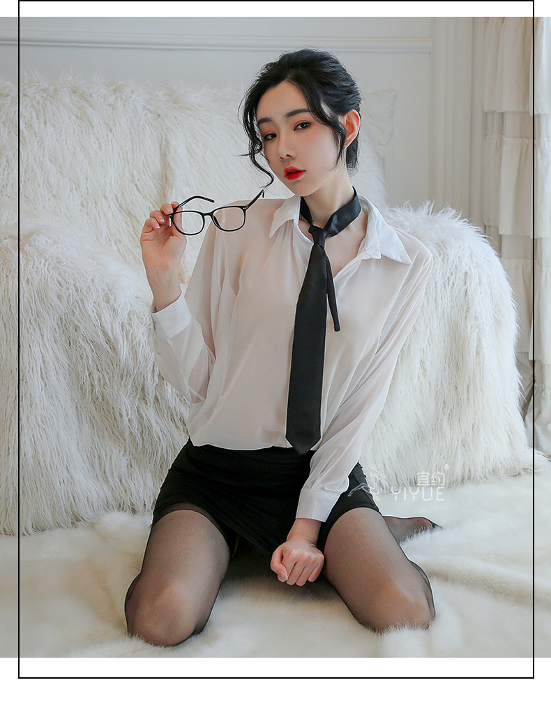 宜约情趣内衣性感紧身包臀秘书ol制服女教师诱惑套装夜店批发8098