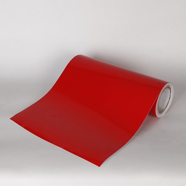 不干胶红色pvc防水背胶标签纸 不干胶即时贴户外广告贴纸不可打印