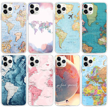 适用iPhone15手机壳新款世界地球图案手机壳world map phone case