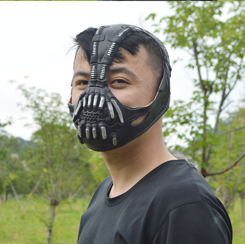 贝恩面具影视黑暗骑士崛起3丧尸魔鬼蝙蝠侠头套盔舞会派对装饰品