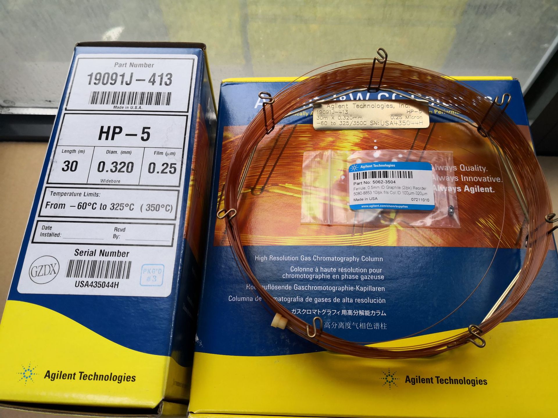 19091j-413 j&w hp-5 气相色谱柱
