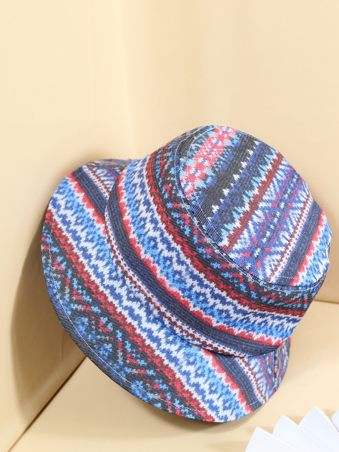 女士印花渔夫帽潮牌遮阳帽防晒盆帽男女帽子 一件代发