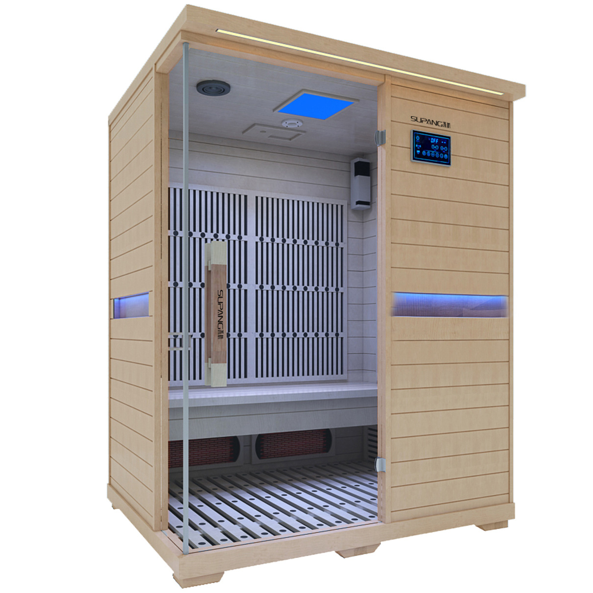 苏枋 远红外光波房汗蒸桑拿浴箱 家用汗蒸房 三人