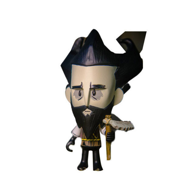 饥荒dont starve游戏周边限量版 官方长胡子影子威尔逊手办公仔