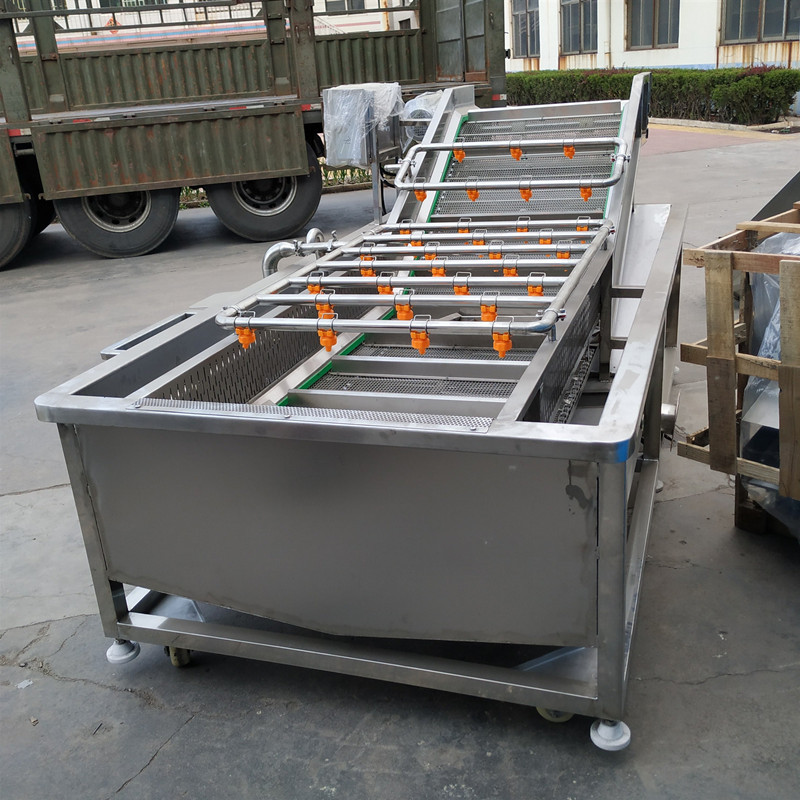 厂家热销气泡式工业用洗虾机 全自动小龙虾清洗机 大虾清洗设备