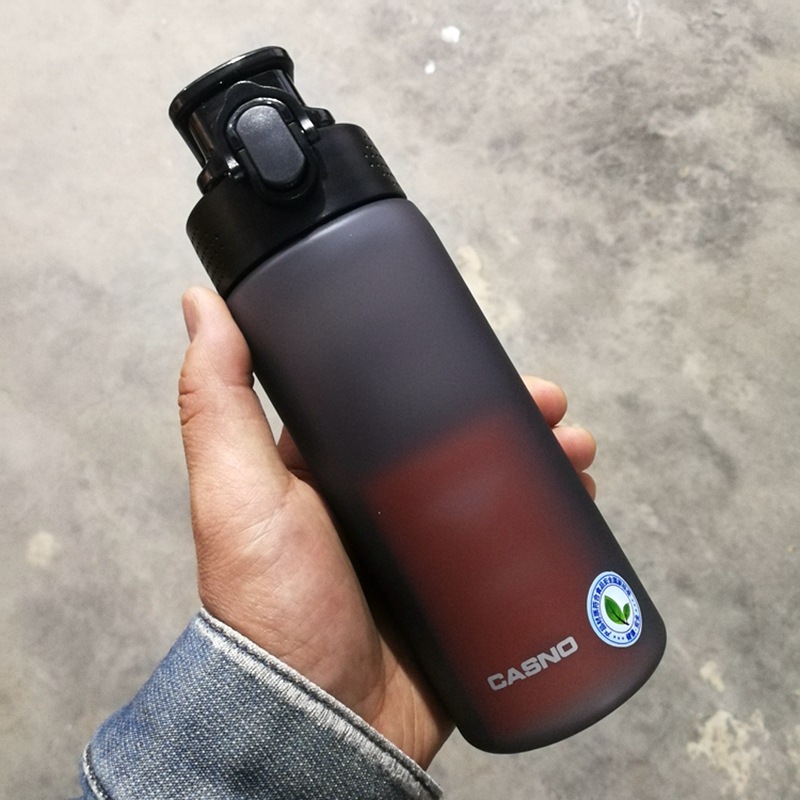 卡西诺运动磨砂水杯户外便携塑料杯大容量学生防摔太空杯运动水壶