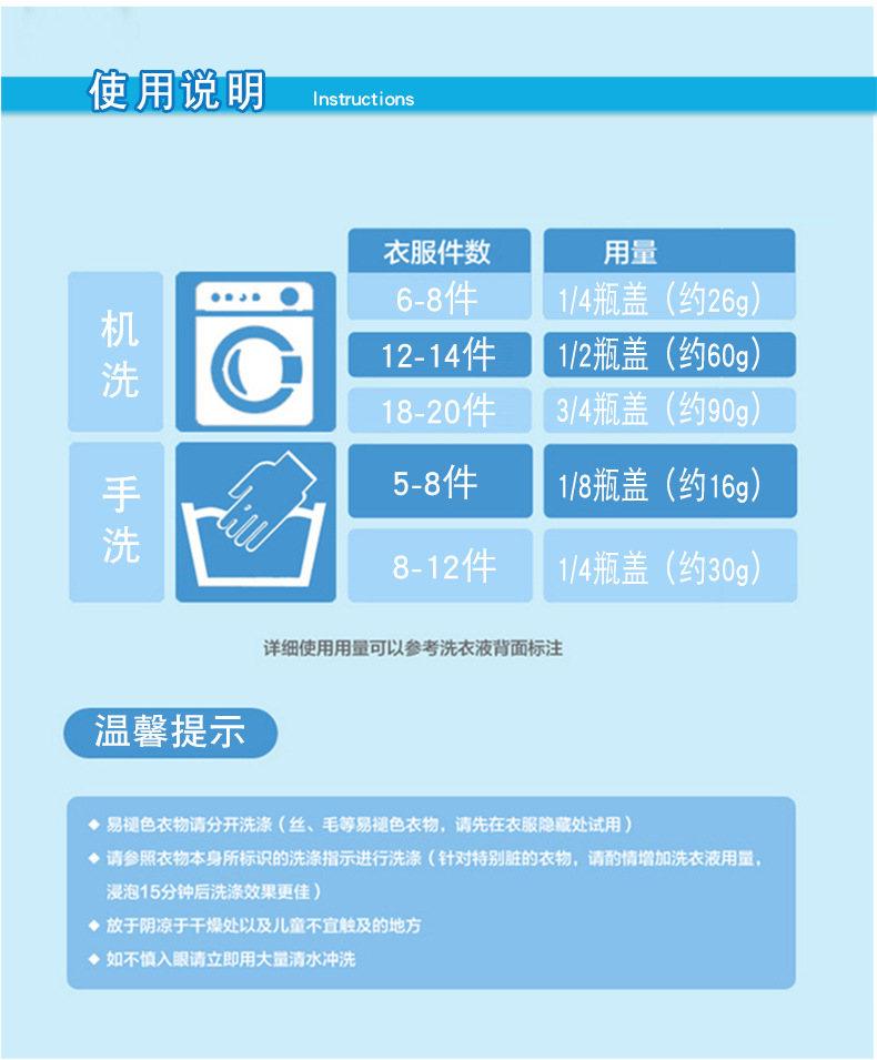 九彩洗衣液植物精华香氛洗衣液1kg袋装持久留香低泡易漂家庭装