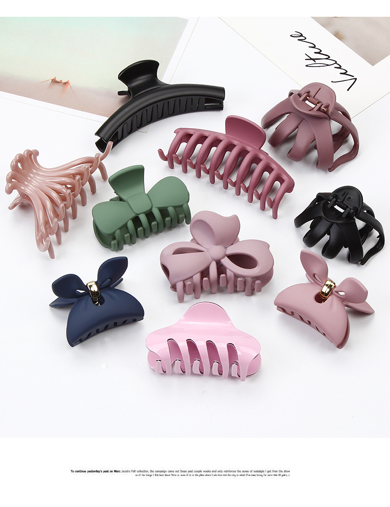 韩国洗澡盘发发夹后脑勺大号抓夹头发夹子头饰顶夹发抓鲨鱼夹发卡