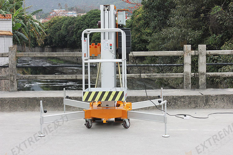 珠海及力高空作业平台厂价直销 单桅杆升降机 单桅柱升降平台 6米