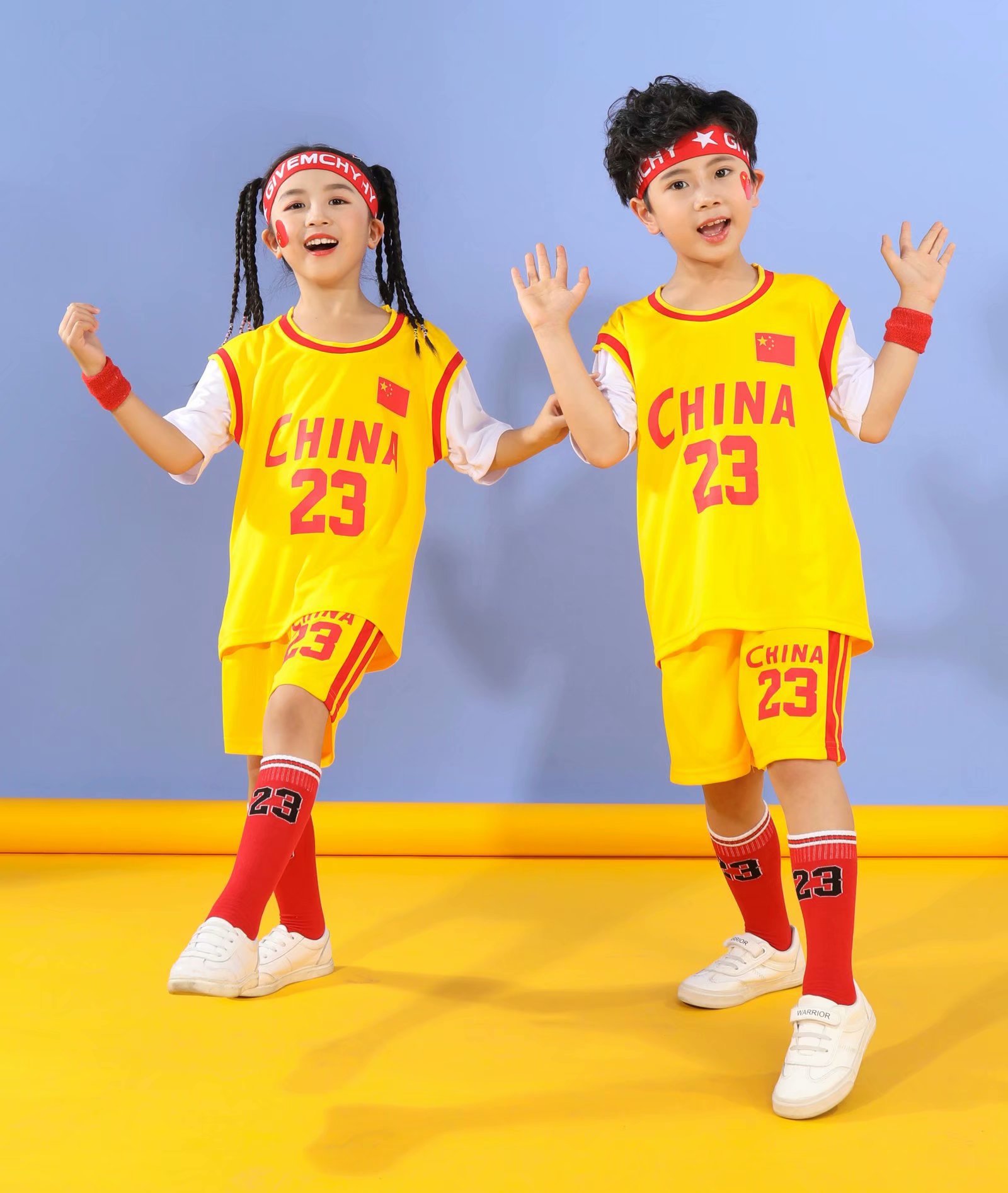 湖人公牛凯尔特人中国假两件儿童篮球服童装篮球服短袖篮球服球衣