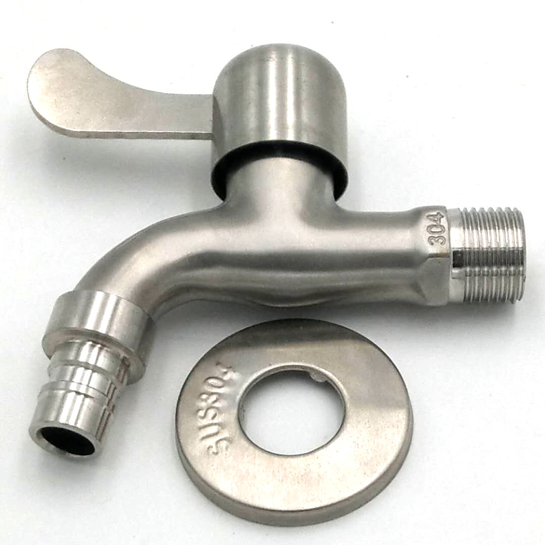 出厂价304不锈钢洗衣机水龙头快开水龙头四4分水嘴洗衣机龙头