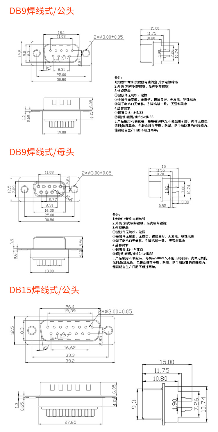 db15公母头接口定义图片