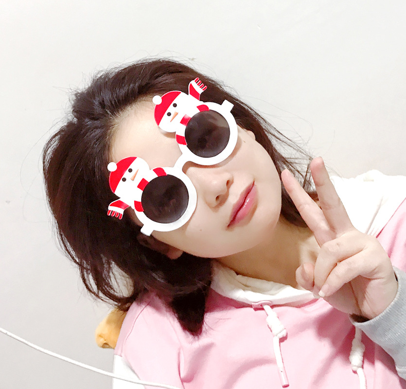 2021圣诞节搞怪眼镜生日派对太阳镜道具情侣墨镜搞笑闺蜜自拍年会