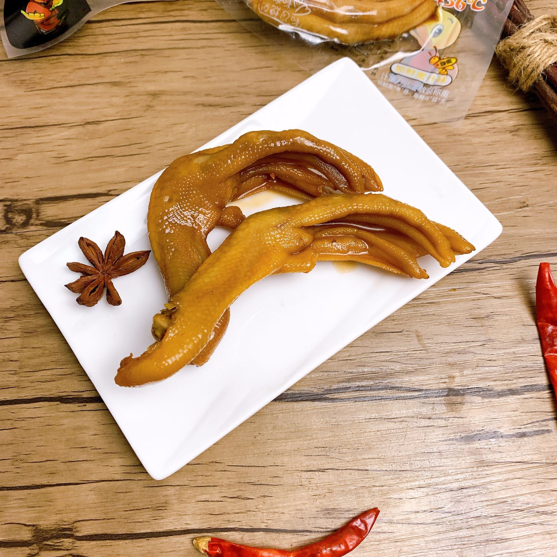 啃的雅泡鸭爪 趣味鸭翅 单包5斤