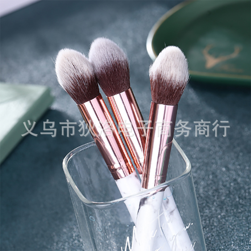 Marble Makeup Brush Ins Highlight Blush Repair Single Soft Brush Beginner Beauty Tools One Piece Dropshipping