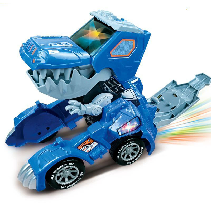 吉普车变形恐龙创意恐龙变形玩具车灯光音乐电动变形恐龙恐龙玩具