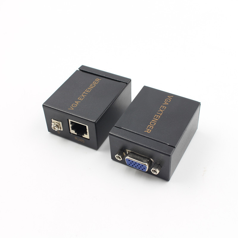 Vga to Ethernet Extender 60M Vga to Network Signal Amplifier Network Cable Transmitter Vga60m Extender