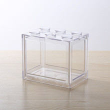 创意盒缸叠加生态缸斗鱼缸海藻球蜘蛛蚂蚁小型迷你爬虫排缸透明