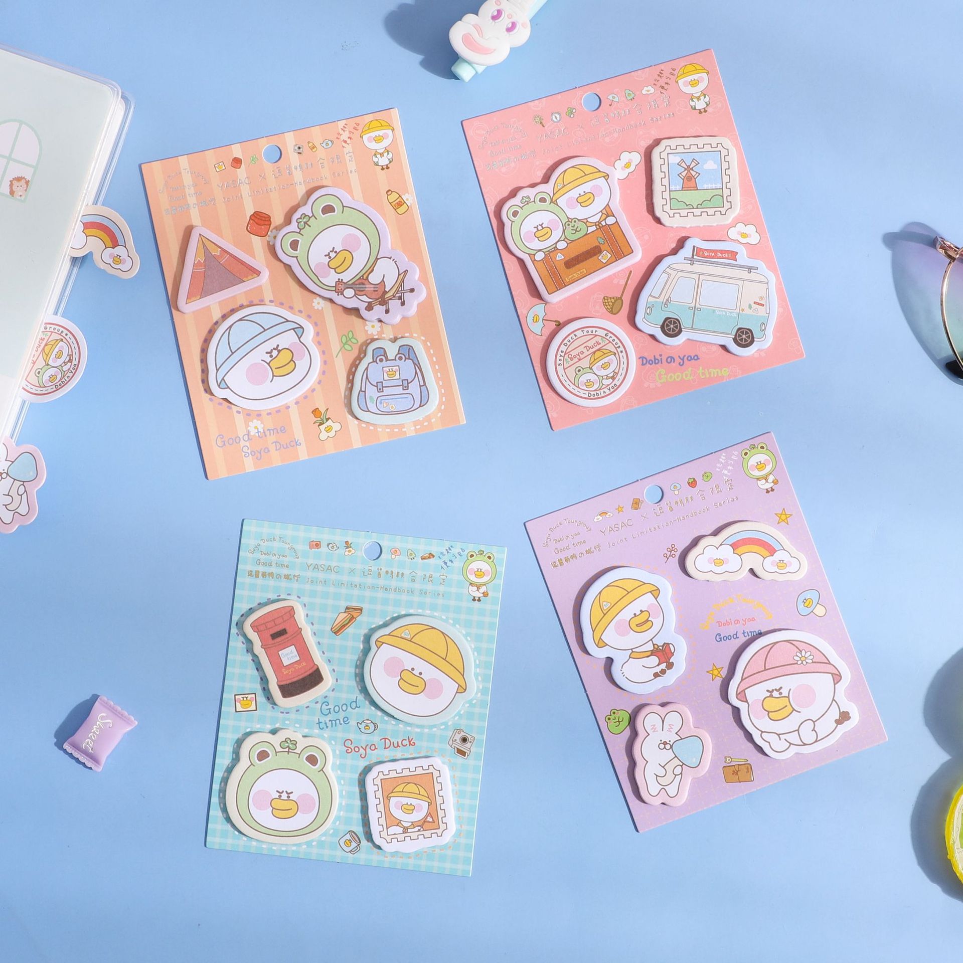 伊莎儿创意便利贴少女心可爱卡通n次贴便签可爱便签纸留言小贴纸