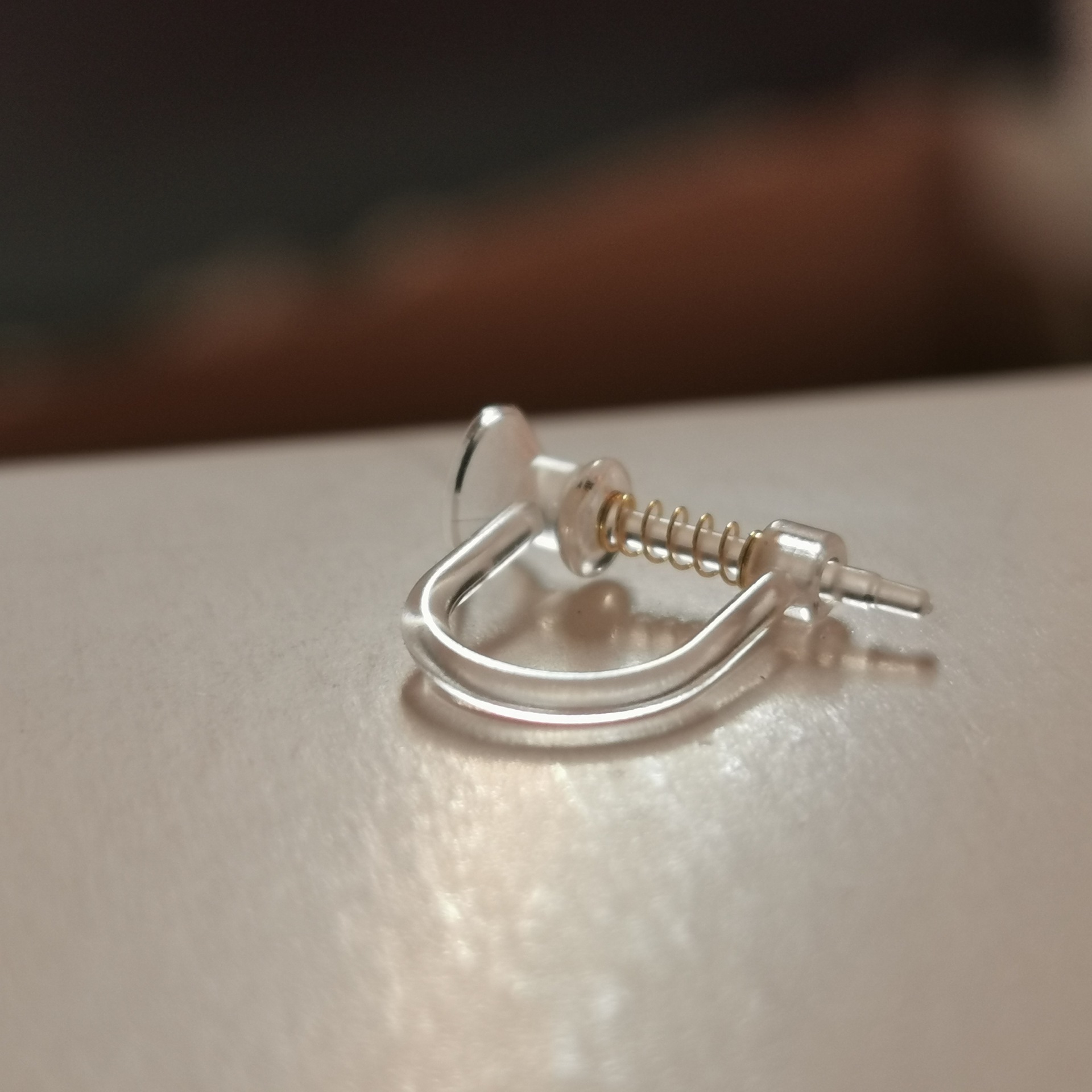 透明树脂耳夹隐形塑料弹簧耳夹配件无耳洞耳夹材料